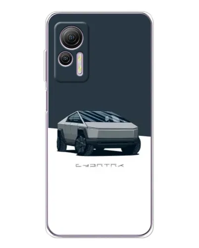 Чехол для Ulefone Note 14 с картинкой «Серебристый Cybertruck Tesla» Чехол для Ulefone Note 14 с картинкой «Серебристый Cybertruck Tesla»