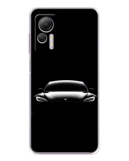 Чехол для Ulefone Note 14 с картинкой «Фары Tesla Night»