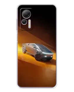 Чехол для Ulefone Note 14 с картинкой «Cybertruck в пустыне»
