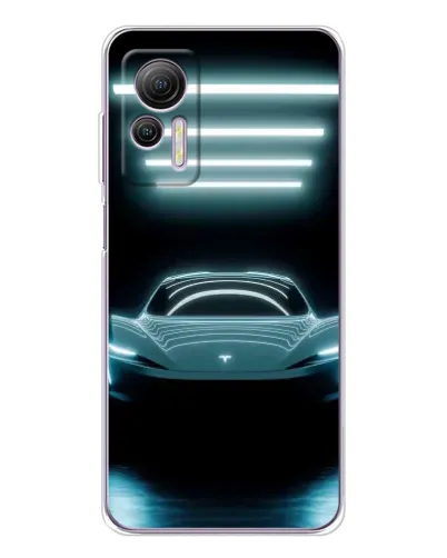 Чехол для Ulefone Note 14 с картинкой «Tesla в неоне» Чехол для Ulefone Note 14 с картинкой «Tesla в неоне»