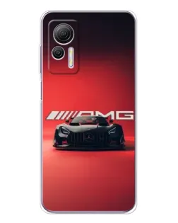 Чехол для Ulefone Note 14 с картинкой «Mercedes AMG — красная линия»