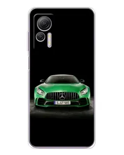 Чехол для Ulefone Note 14 с картинкой «Mercedes — неоновый лого»