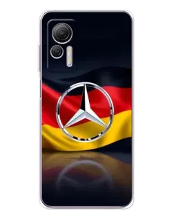 Чехол для Ulefone Note 14 с картинкой «Mercedes — флаг Германии»