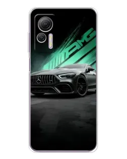 Чехол для Ulefone Note 14 с картинкой «Темный Mercedes AMG»