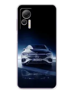 Чехол для Ulefone Note 14 с картинкой «Ночной Mercedes EQ»