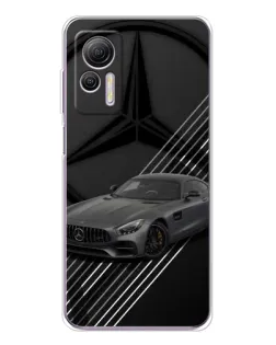 Чехол для Ulefone Note 14 с картинкой «Mercedes AMG — графика»