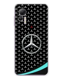 Чехол для Ulefone Note 14 с картинкой «Mercedes — бирюзовый акцент»