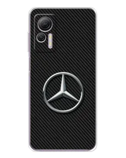 Чехол для Ulefone Note 14 с картинкой «Карбоновый Mercedes стиль»