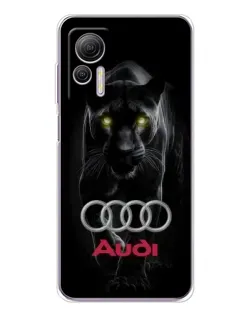 Чохол для Ulefone Note 14 з картинкою «Пантера та Audi»