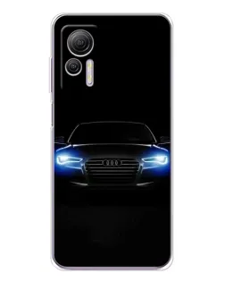 Чохол для Ulefone Note 14 з картинкою «Audi в неоні»