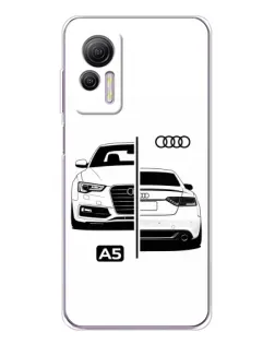 Чохол для Ulefone Note 14 з картинкою «Audi — контрастний дизайн»