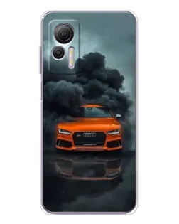 Чохол для Ulefone Note 14 з картинкою «Audi у хмарах диму»