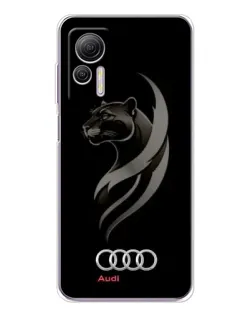Чохол для Ulefone Note 14 з картинкою «Графіка — пантера та Audi»