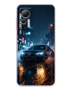 Чохол для Ulefone Note 14 з картинкою «Нічне місто та Audi»