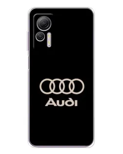Чохол для Ulefone Note 14 з картинкою «Audi — золотий логотип»