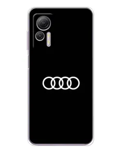 Чохол для Ulefone Note 14 з картинкою «Audi White Logo»