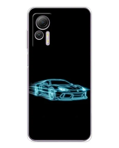 Чехол для Ulefone Note 14 с картинкой «Неоновый контур Lamborghini» Чехол для Ulefone Note 14 с картинкой «Неоновый контур Lamborghini»