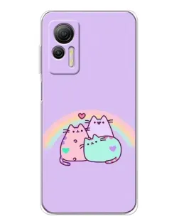 Чехол для Ulefone Note 14 с картинкой «Радужные Пушины»
