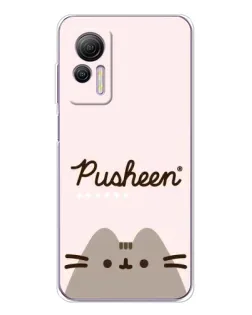 Чехол для Ulefone Note 14 с картинкой «Pusheen логотип»
