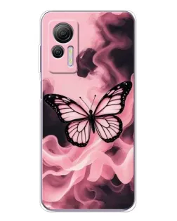 Чехол для Ulefone Note 14 с картинкой «Бабочка в дыму»