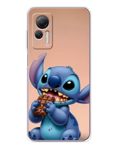 Чехол для Ulefone Note 14 с картинкой «Стич ест шоколад»