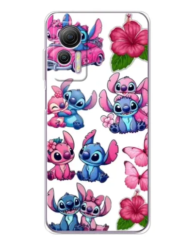 Чехол для Ulefone Note 14 с картинкой «Стикеры Stitch и Angel»