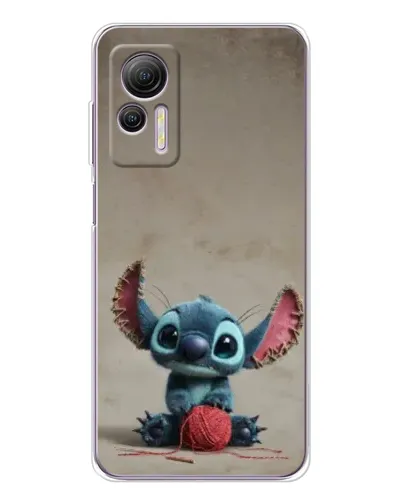 Чехол для Ulefone Note 14 с картинкой «Стич на коричневом фоне»