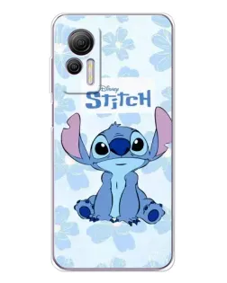 Чехол для Ulefone Note 14 с картинкой «Stitch среди цветов»