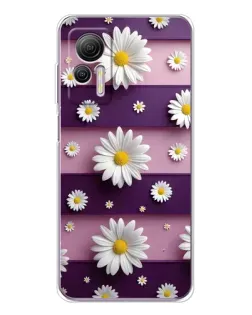 Чохол для Ulefone Note 14 з картинкою «Ромашки на фіолетовому»