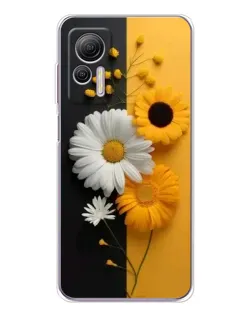 Чохол для Ulefone Note 14 з картинкою «Соняшник та ромашка»