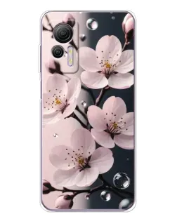 Чохол для Ulefone Note 14 з картинкою «Ніжня сакура та краплі»