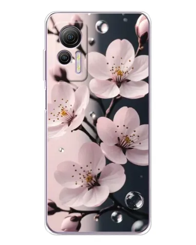 Чехол для Ulefone Note 14 с картинкой «Нежная сакура и капли» Чехол для Ulefone Note 14 с картинкой «Нежная сакура и капли»