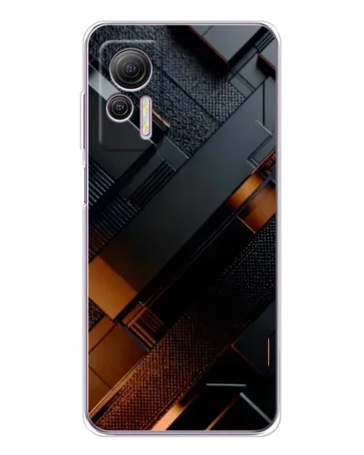Чохол для Ulefone Note 14 з картинкою «Чорні геометричні блоки» Чохол для Ulefone Note 14 з картинкою «Чорні геометричні блоки»