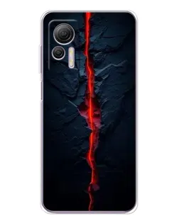 Чохол для Ulefone Note 14 з картинкою «Червона лавова тріщина»