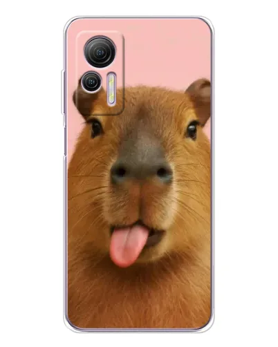 Чехол для Ulefone Note 14 с картинкой «Капибара с языком» Чехол для Ulefone Note 14 с картинкой «Капибара с языком»
