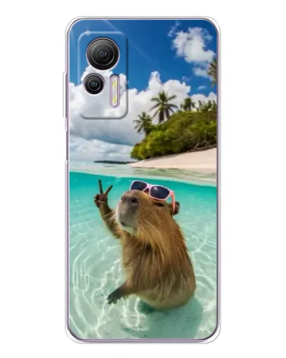 Чехол для Ulefone Note 14 с картинкой «Капибара на море» Чехол для Ulefone Note 14 с картинкой «Капибара на море»