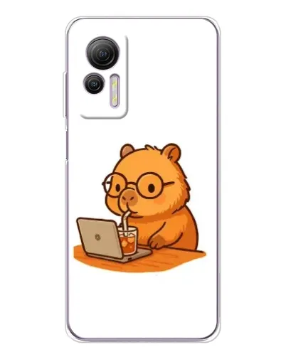 Чехол для Ulefone Note 14 с картинкой «Капибара с ноутбуком» Чехол для Ulefone Note 14 с картинкой «Капибара с ноутбуком»