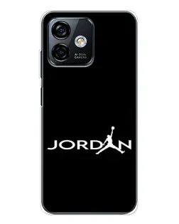 Чехол для Ulefone Note 16 Pro с картинкой «Jordan White Logo»
