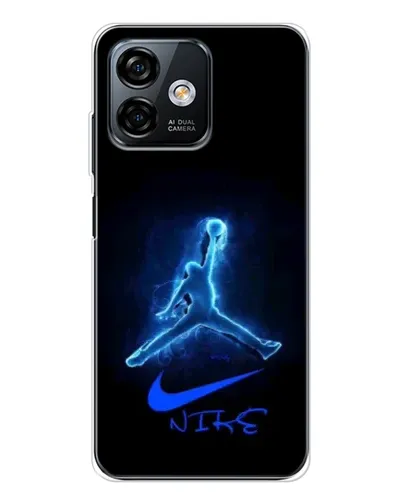 Чехол для Ulefone Note 16 Pro с картинкой «Jordan Neon Blue»