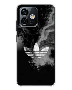 Чехол для Ulefone Note 16 Pro с картинкой «Абстрактный дым Adidas»
