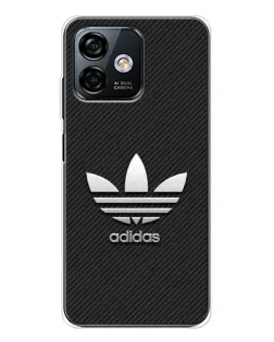 Чехол для Ulefone Note 16 Pro с картинкой «Adidas Карбоновая текстура»