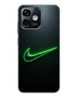 Чехол для Ulefone Note 16 Pro с картинкой «Неоновый контур Nike» Чехол для Ulefone Note 16 Pro с картинкой «Неоновый контур Nike»