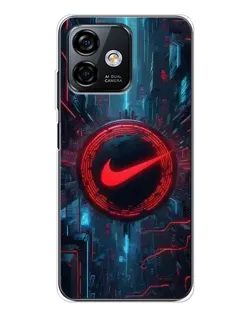 Чехол для Ulefone Note 16 Pro с картинкой «Техногенный стиль Nike»