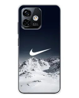 Чехол для Ulefone Note 16 Pro с картинкой «Nike — зимние горы»