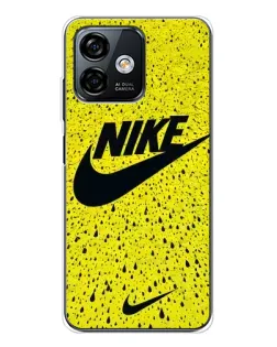 Чехол для Ulefone Note 16 Pro с картинкой «Желтый текстурный Nike»