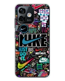 Чохол для Ulefone Note 16 Pro з картинкою «Яскравий колаж Nike»