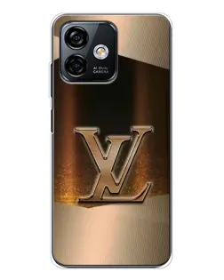 Чехол для Ulefone Note 16 Pro с картинкой «LV — золотое сияние»