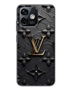 Чехол для Ulefone Note 16 Pro с картинкой «Кожаная текстура LV»