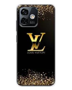 Чехол для Ulefone Note 16 Pro с картинкой «LV — золотые искры»