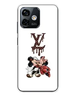 Чехол для Ulefone Note 16 Pro с картинкой «LV и Микки Маус»
